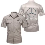 Retro Coupe Exclusive Logo Short Sleeved Shirt, Gift For Retro Coupe Lovers CAR444 - Beige