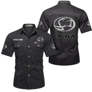 Racing Two-Wheeler Exclusive Logo Short Sleeved Shirt, Gift For Racing Two-Wheeler Enthusiasts CAR444 - Black