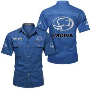 Performance Motorcycle Exclusive Logo Short Sleeved Shirt, Gift For Performance Motorcycle Enthusiasts CAR444 - Cowboy Blue
