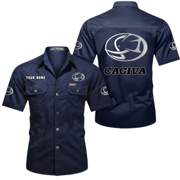 Street Racer Bike Exclusive Logo Short Sleeved Shirt, Gift For Street Racer Bike Enthusiasts CAR444 - Dark Blue