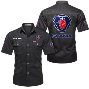 Long-Haul Vehicle Exclusive Logo Short Sleeved Shirt, Gift For Long-Haul Vehicle Enthusiasts CAR444 - Black