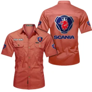 Road Hauler Exclusive Logo Short Sleeved Shirt, Gift For Road Hauler Enthusiasts CAR444 - Red