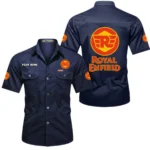 Heritage Ride Exclusive Logo Short Sleeved Shirt, Gift For Heritage Ride Enthusiasts CAR444 - Dark Blue