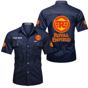Heritage Ride Exclusive Logo Short Sleeved Shirt, Gift For Heritage Ride Enthusiasts CAR444 - Dark Blue