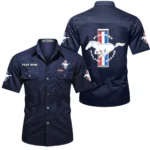 Street Racer Exclusive Logo Short Sleeved Shirt, Gift For Street Racer Lovers CAR444 - Dark Blue