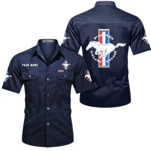 Street Racer Exclusive Logo Short Sleeved Shirt, Gift For Street Racer Lovers CAR444 - Dark Blue