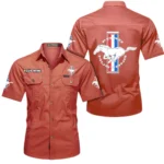 Fastback Coupe Exclusive Logo Short Sleeved Shirt, Gift For Fastback Coupe Enthusiasts CAR444 - Red