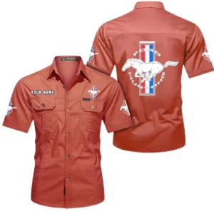 Fastback Coupe Exclusive Logo Short Sleeved Shirt, Gift For Fastback Coupe Enthusiasts CAR444 - Red