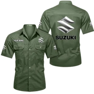 Crossover SUV Exclusive Logo Short Sleeved Shirt, Gift For Crossover SUV Enthusiasts CAR444 - Army Green