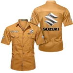 Sporty Hatchback Exclusive Logo Short Sleeved Shirt, Gift For Sporty Hatchback Lovers CAR444 - Turmeric