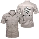 Everyday Ride Exclusive Logo Short Sleeved Shirt, Gift For Everyday Ride Lovers CAR444 - Beige