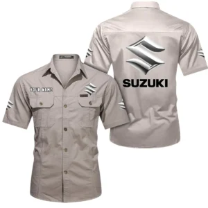 Everyday Ride Exclusive Logo Short Sleeved Shirt, Gift For Everyday Ride Lovers CAR444 - Beige