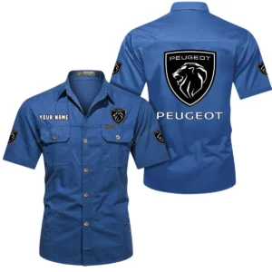 Stylish Commuter Exclusive Logo Short Sleeved Shirt, Gift For Stylish Commuter Lovers CAR444 - Cowboy Blue
