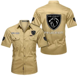 Metro Sedan Exclusive Logo Short Sleeved Shirt, Gift For Metro Sedan Lovers CAR444 - Khaki