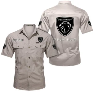 Elegant Ride Exclusive Logo Short Sleeved Shirt, Gift For Elegant Ride Lovers CAR444 - Beige