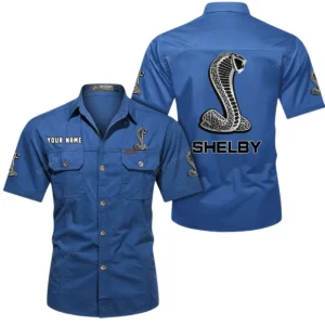 High-Power Sports Car Exclusive Logo Short Sleeved Shirt, Gift For High-Power Sports Car Enthusiasts CAR444 - Cowboy Blue