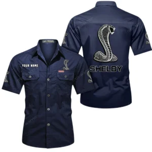 Street Racer Vehicle Exclusive Logo Short Sleeved Shirt, Gift For Street Racer Vehicle Enthusiasts CAR444 - Dark Blue