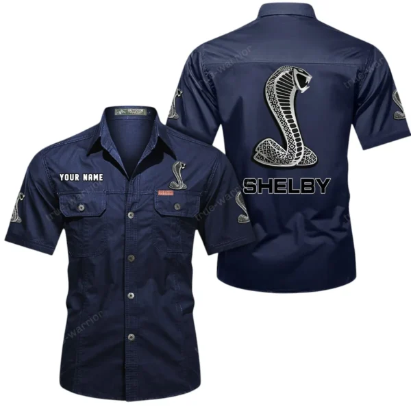 Street Racer Vehicle Exclusive Logo Short Sleeved Shirt, Gift For Street Racer Vehicle Enthusiasts CAR444 - Dark Blue