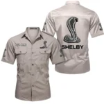 Classic Performance Auto Exclusive Logo Short Sleeved Shirt, Gift For Classic Performance Auto Enthusiasts CAR444 - Beige