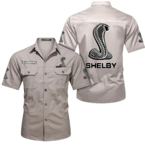 Classic Performance Auto Exclusive Logo Short Sleeved Shirt, Gift For Classic Performance Auto Enthusiasts CAR444 - Beige