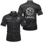 Retro Bike Exclusive Logo Short Sleeved Shirt, Gift For Retro Bike Lovers CAR444 - Black