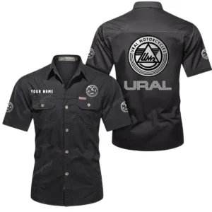 Retro Bike Exclusive Logo Short Sleeved Shirt, Gift For Retro Bike Lovers CAR444 - Black