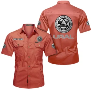 Rugged Road Bike Exclusive Logo Short Sleeved Shirt, Gift For Rugged Road Bike Lovers CAR444 - Red