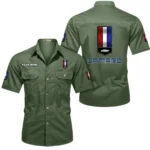 Muscle Car Exclusive Logo Short Sleeved Shirt, Gift For Muscle Car Enthusiasts CAR444 - Army Green