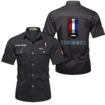 American Pony Car Exclusive Logo Short Sleeved Shirt, Gift For American Pony Car Enthusiasts CAR444 - Black