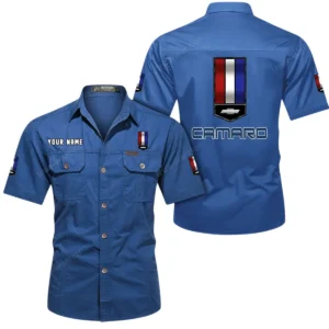Classic Sports Coupe Exclusive Logo Short Sleeved Shirt, Gift For Classic Sports Coupe Enthusiasts CAR444 - Cowboy Blue