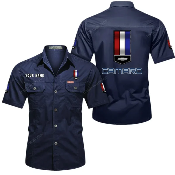 Performance Car Exclusive Logo Short Sleeved Shirt, Gift For Performance Car Enthusiasts CAR444 - Dark Blue
