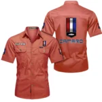 American Speed Car Exclusive Logo Short Sleeved Shirt, Gift For American Speed Car Enthusiasts CAR444 - Red