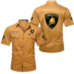 Exotic Sports Car Exclusive Logo Short Sleeved Shirt, Gift For Exotic Sports Car Enthusiasts CAR444 - Turmeric
