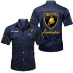 Track-Ready Supercar Exclusive Logo Short Sleeved Shirt, Gift For Track-Ready Supercar Lovers CAR444 - Dark Blue