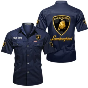 Track-Ready Supercar Exclusive Logo Short Sleeved Shirt, Gift For Track-Ready Supercar Lovers CAR444 - Dark Blue