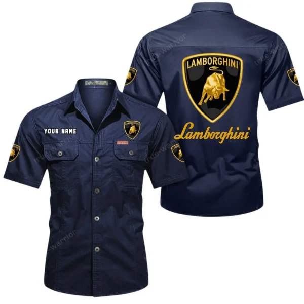 Track-Ready Supercar Exclusive Logo Short Sleeved Shirt, Gift For Track-Ready Supercar Lovers CAR444 - Dark Blue