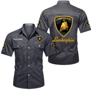 Two-Door Sports Coupe Exclusive Logo Short Sleeved Shirt, Gift For Two-Door Sports Coupe Lovers CAR444 - Gray
