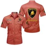 Supercar Exclusive Logo Short Sleeved Shirt, Gift For Supercar Enthusiasts CAR444 - Red