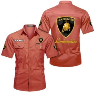 Supercar Exclusive Logo Short Sleeved Shirt, Gift For Supercar Enthusiasts CAR444 - Red