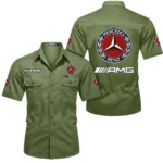 Classic British Car Exclusive Logo Short Sleeved Shirt, Gift For Classic British Car Enthusiasts CAR444 - Fruit Green