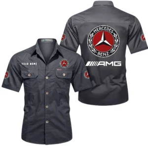 Vintage Sports Auto Exclusive Logo Short Sleeved Shirt, Gift For Vintage Sports Auto Enthusiasts CAR444 - Gray