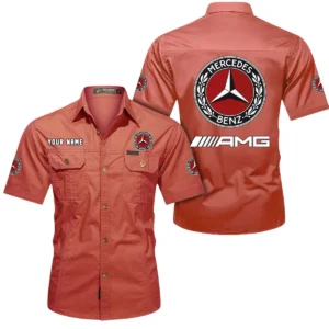 Heritage Vehicle Exclusive Logo Short Sleeved Shirt, Gift For Heritage Vehicle Enthusiasts CAR444 - Red