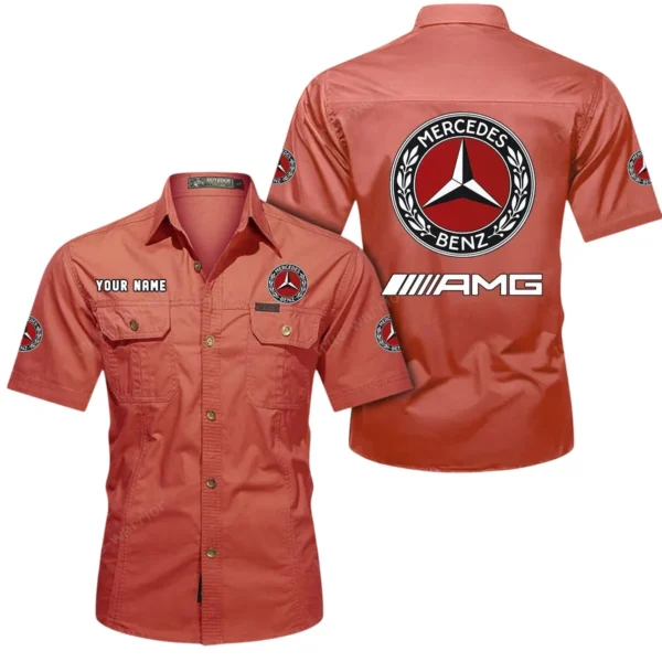 Heritage Vehicle Exclusive Logo Short Sleeved Shirt, Gift For Heritage Vehicle Enthusiasts CAR444 - Red