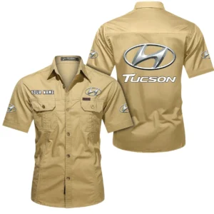 Small City Car  Exclusive Logo Short Sleeved Shirt, Gift For Small City Car  Lovers CAR444 - Khaki