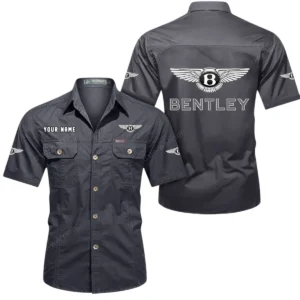 Grand Tourer  Exclusive Logo Short Sleeved Shirt, Gift For Grand Tourer  Enthusiasts CAR444 - Gray