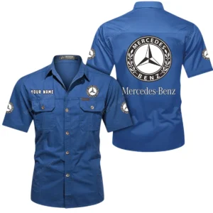 Premium SUV Exclusive Logo Short Sleeved Shirt, Gift For Premium SUV Lovers CAR444 - Cowboy Blue