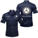High-End Coupe Exclusive Logo Short Sleeved Shirt, Gift For High-End Coupe Enthusiasts CAR444 - Dark Blue