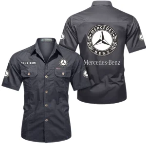 Business-Class Auto Exclusive Logo Short Sleeved Shirt, Gift For Business-Class Auto Enthusiasts CAR444 - Gray