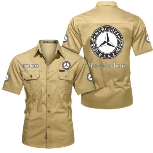 Prestige Sedan Exclusive Logo Short Sleeved Shirt, Gift For Prestige Sedan Enthusiasts CAR444 - Khaki