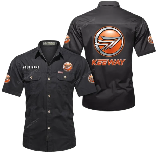 Street Motorcycle Exclusive Logo Short Sleeved Shirt, Gift For Street Motorcycle Enthusiasts CAR444 - Black
